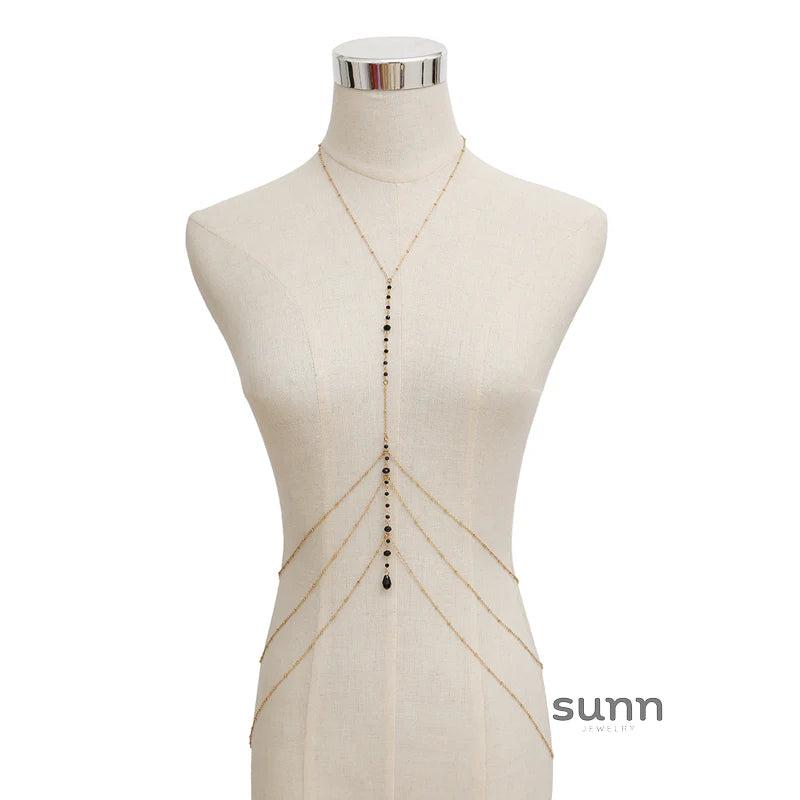 Ceanna Crystal Tassel Body Chain