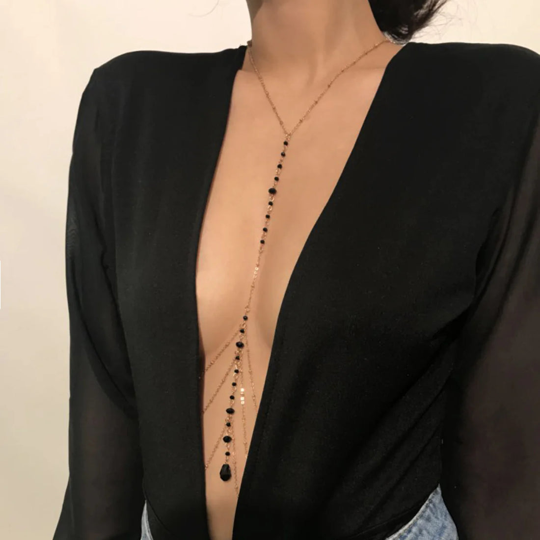 Ceanna Crystal Tassel Body Chain