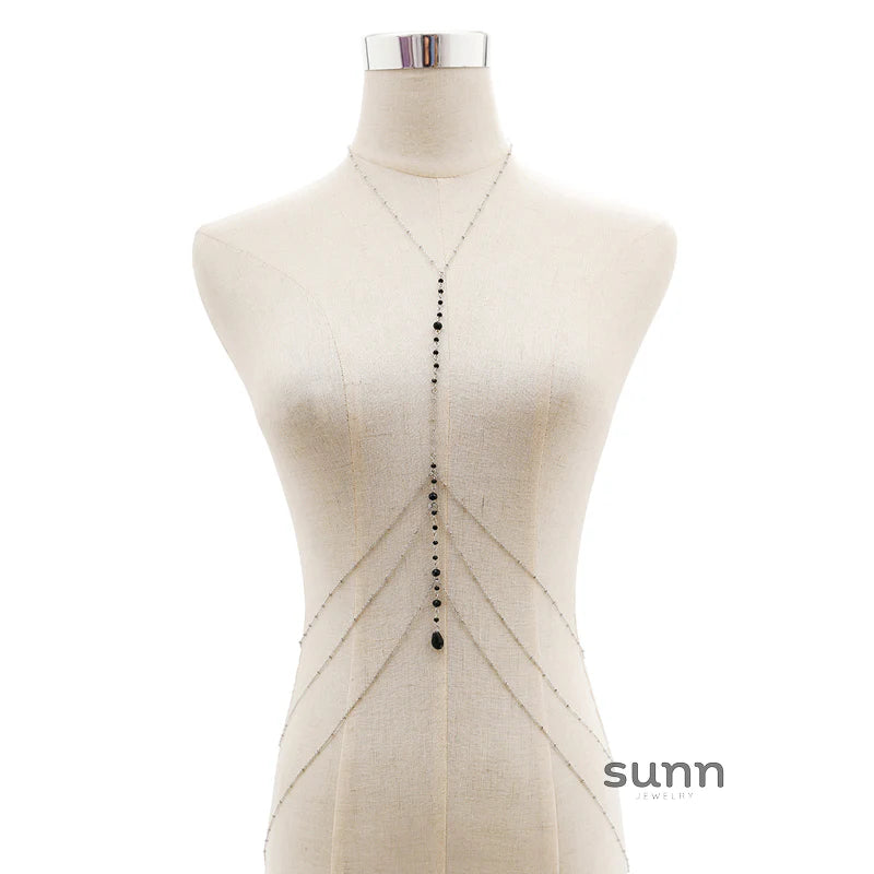 Ceanna Crystal Tassel Body Chain