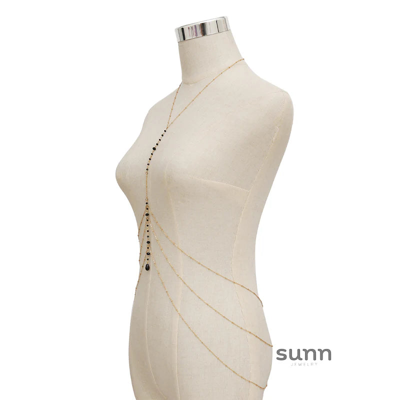 Ceanna Crystal Tassel Body Chain