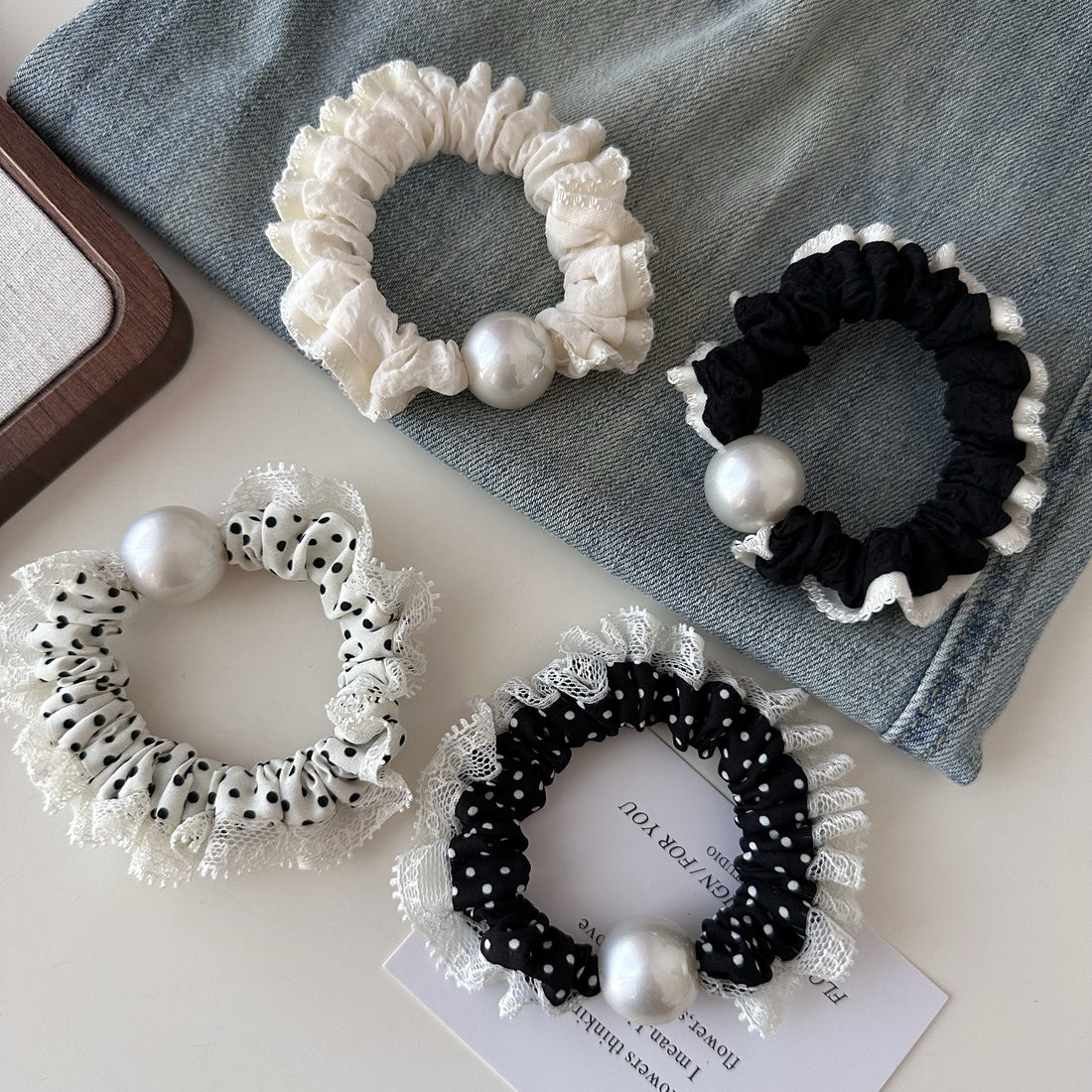 Cecile Ruffled Scrunchie [ZZWD2BRT]
