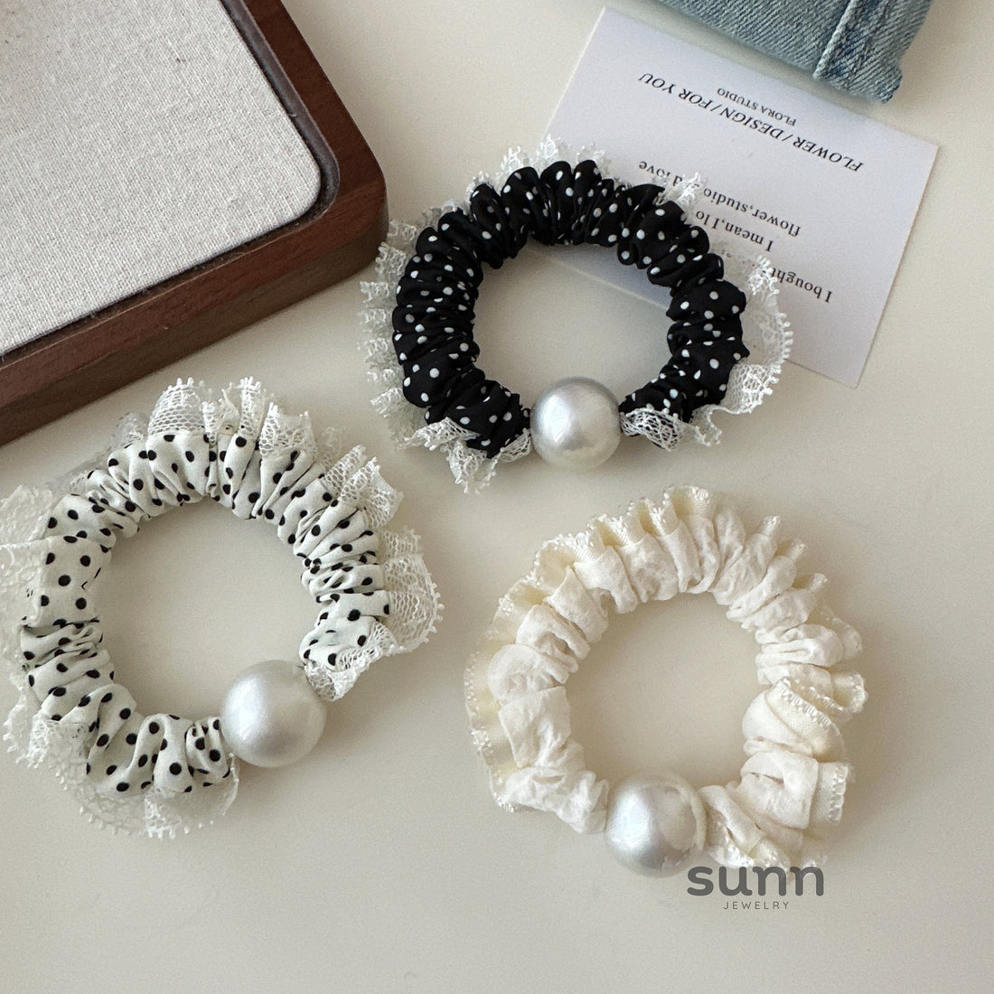 Cecile Ruffled Scrunchie [ZZWD2BRT]