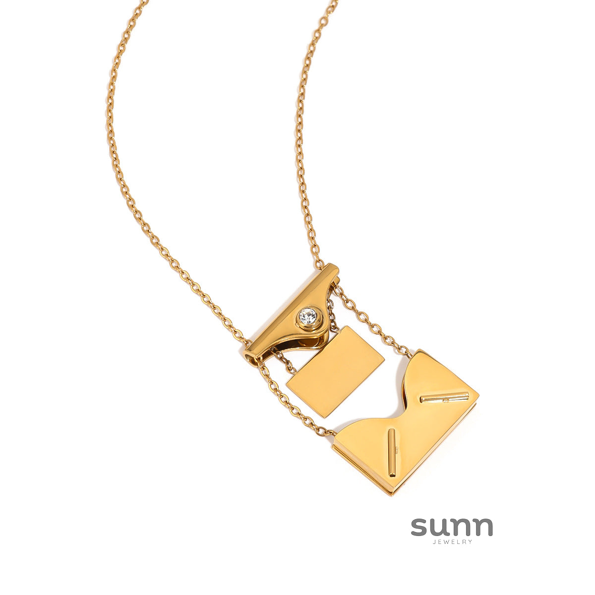 Cecily Letter Envelope Necklace [CEOXWYET]