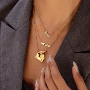 Cecily Letter Envelope Necklace [JC7PN8B0]