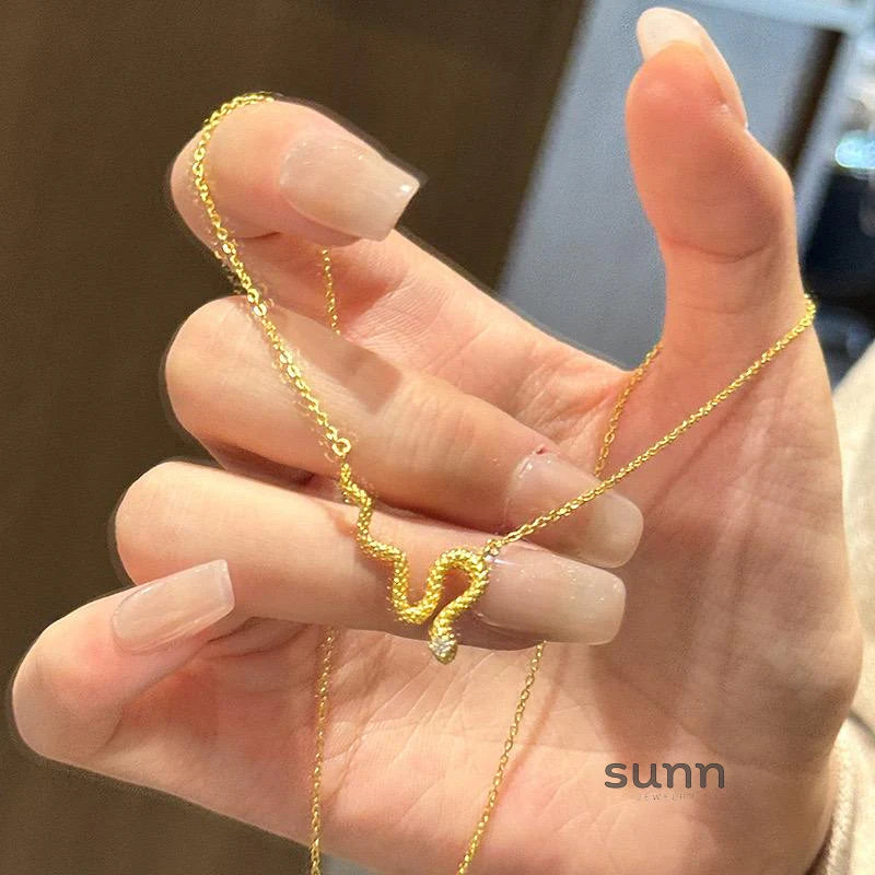 Celena Gilded Serpent Collar