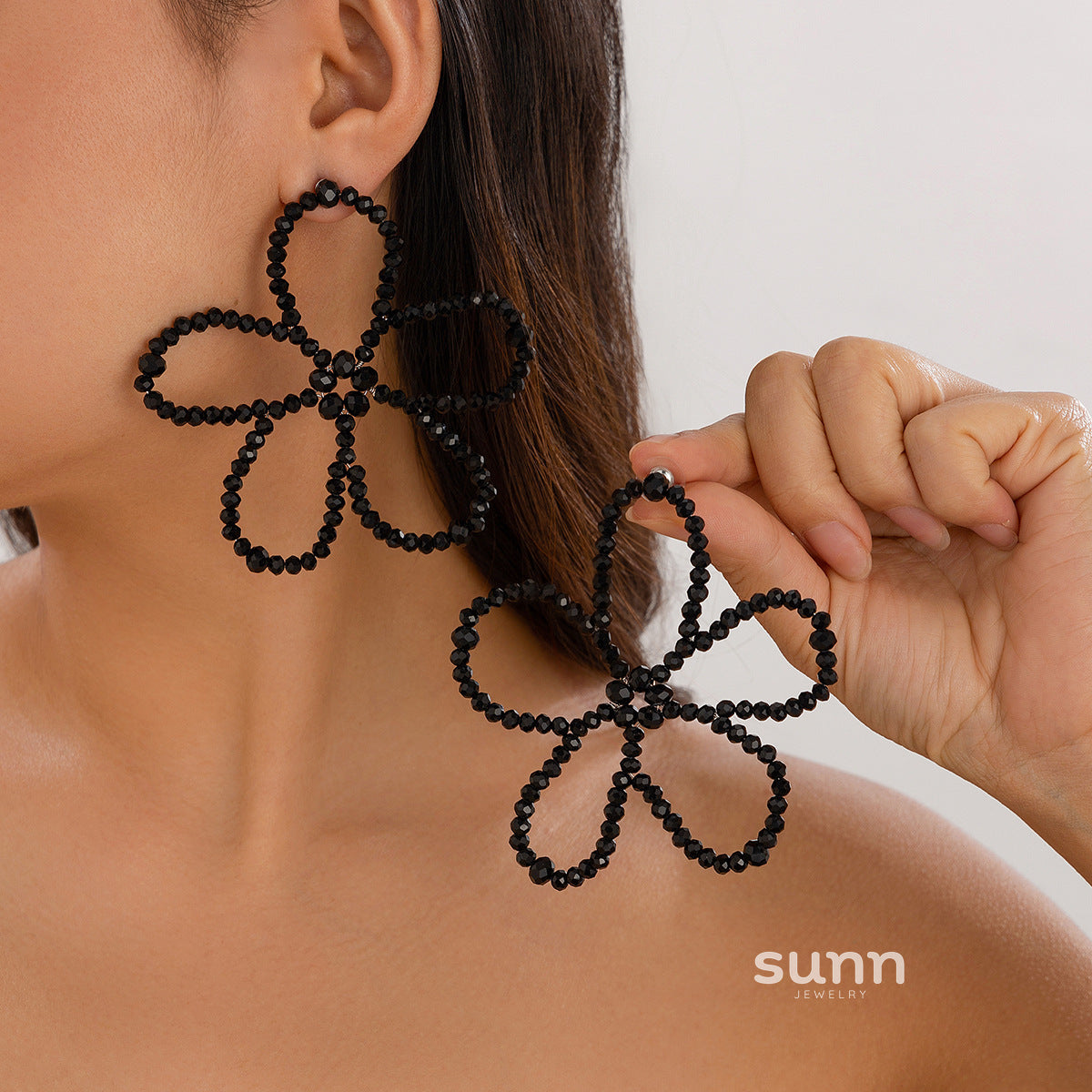 Celena Pearl Flower Statement Earrings [55JGZQYU]