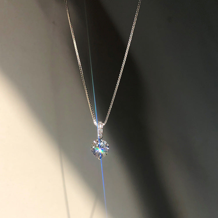 Celestine Carat Waterdrop Necklace [69NP8SKJ]