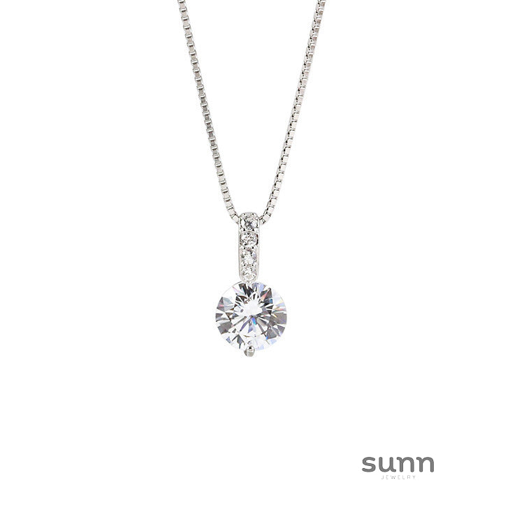 Celestine Carat Waterdrop Necklace [L3OKNJVV]