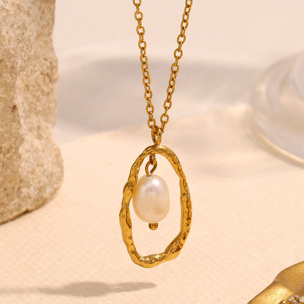 Celina Pearl Pendant Necklace [C5NGJ44A]