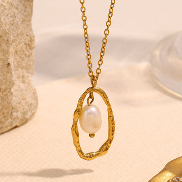 Celina Pearl Pendant Necklace [C5NGJ44A]