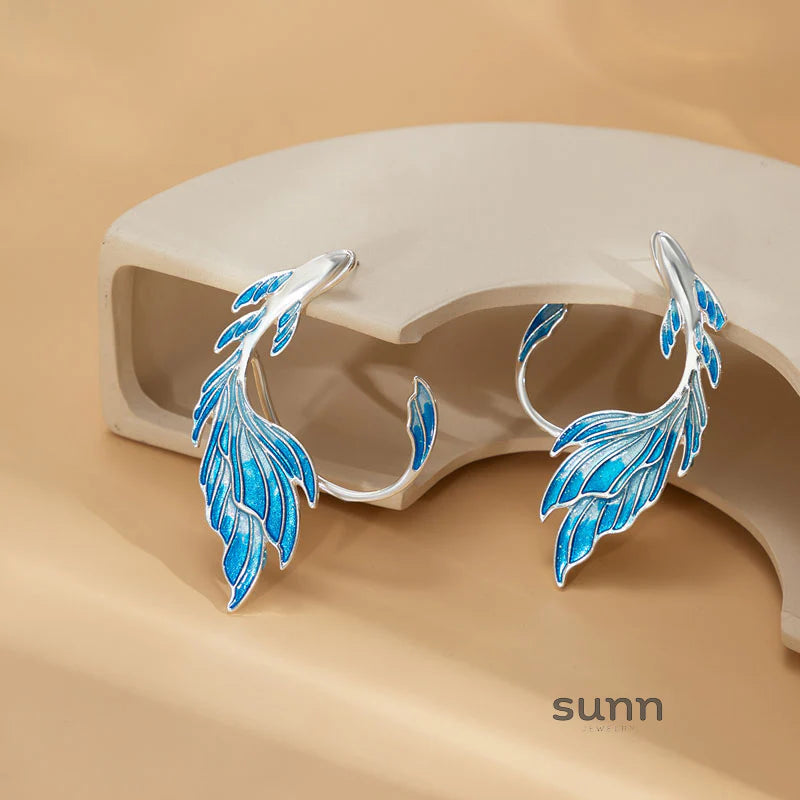 Chanelle Painted Goldfish Earrings