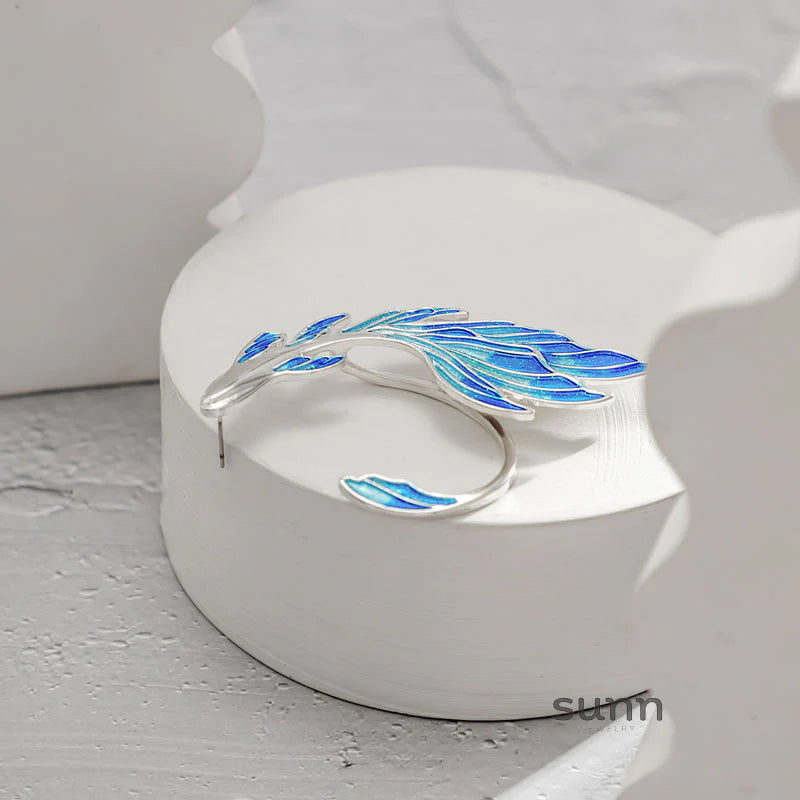 Chanelle Painted Goldfish Earrings