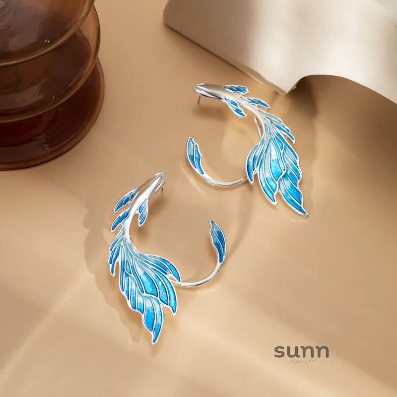 Chanelle Painted Goldfish Earrings