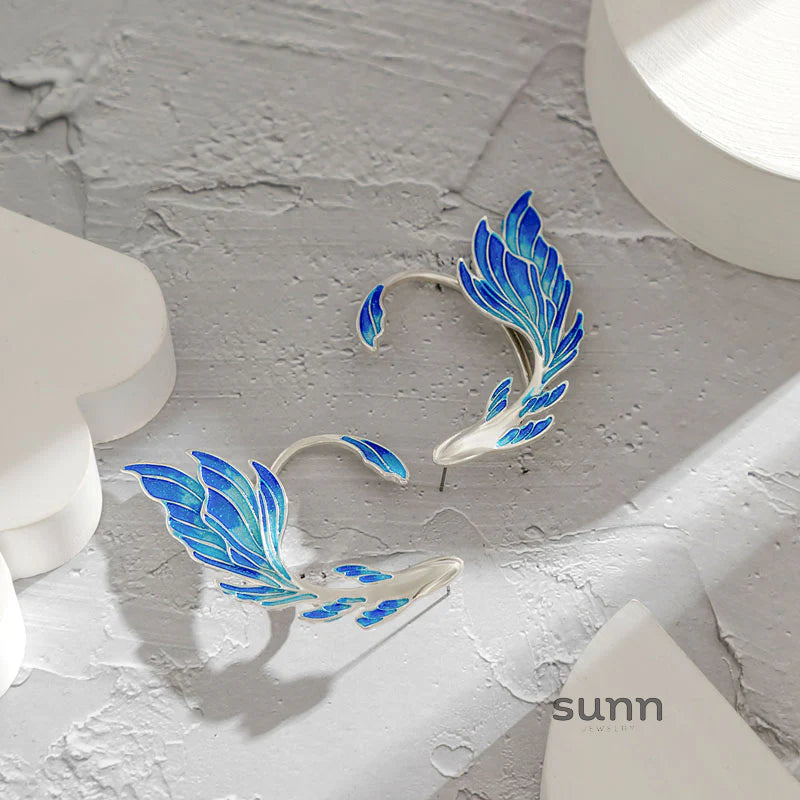 Chanelle Painted Goldfish Earrings