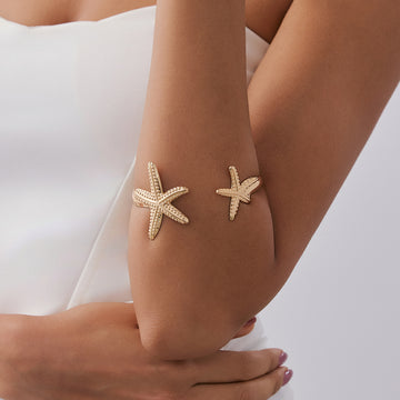 Chanelle Starfish Open Arm Cuff [AFLTQLNM]