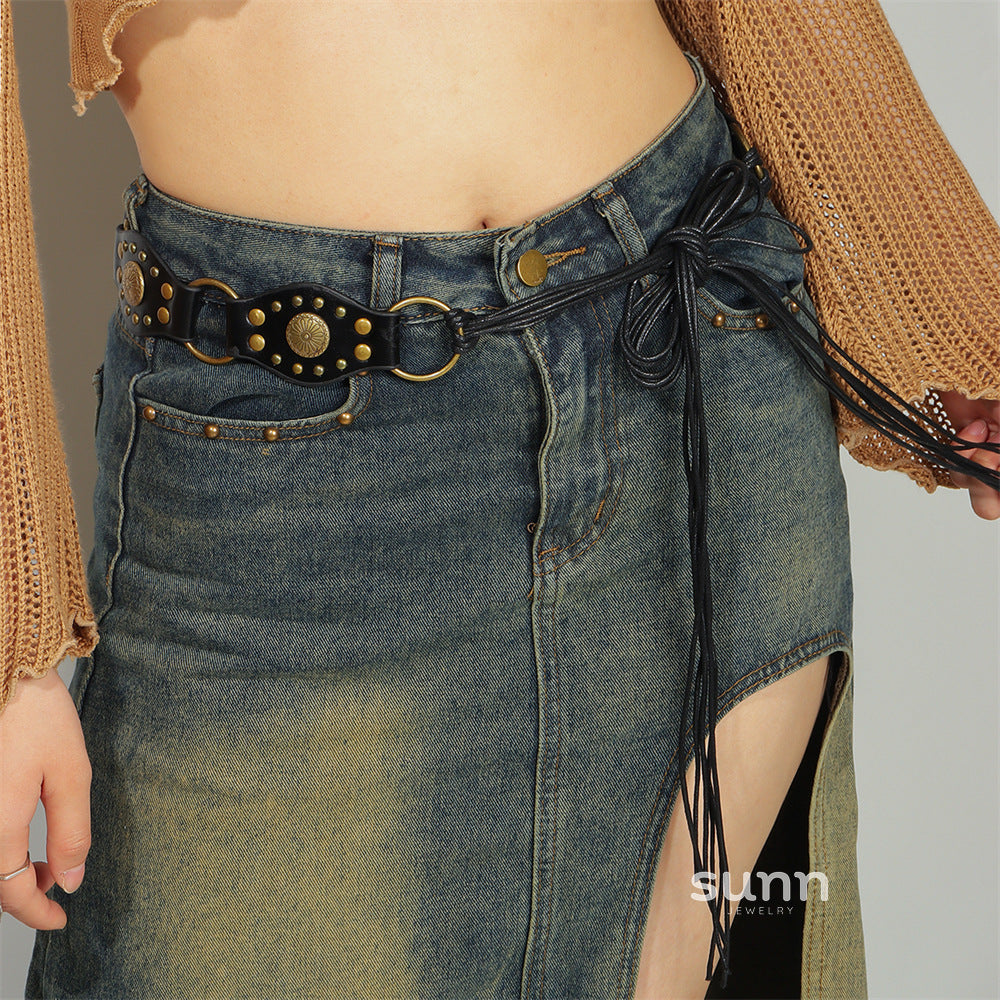 Channing Rivet Chain Belt [X3HPOHIA]