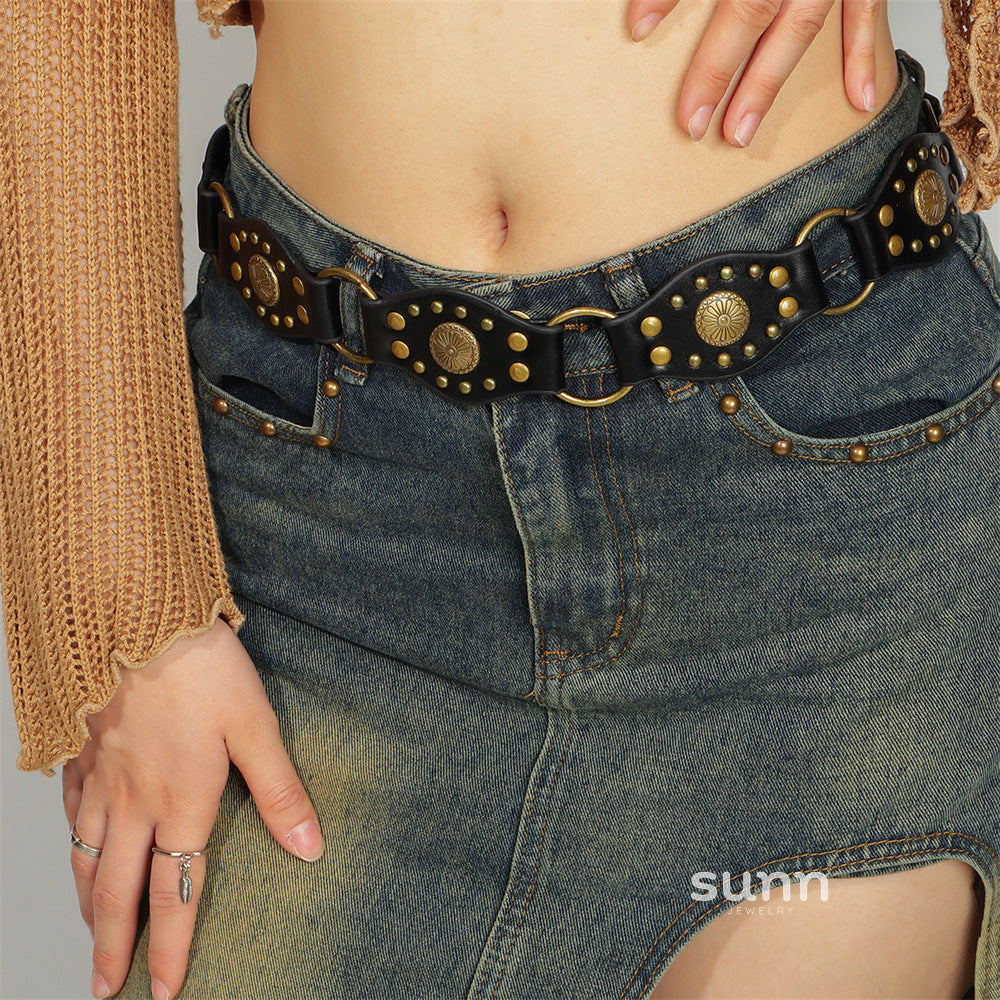 Channing Rivet Chain Belt [SK9MSZOA]
