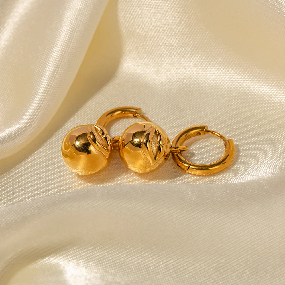 Chantal Gold Charm Hoop Earrings
