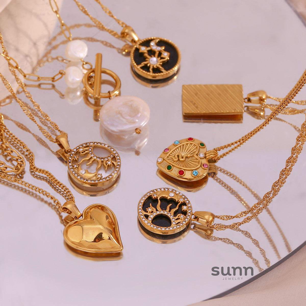 Chantal Layered Celestial Necklace [M5C5Z5Q1]