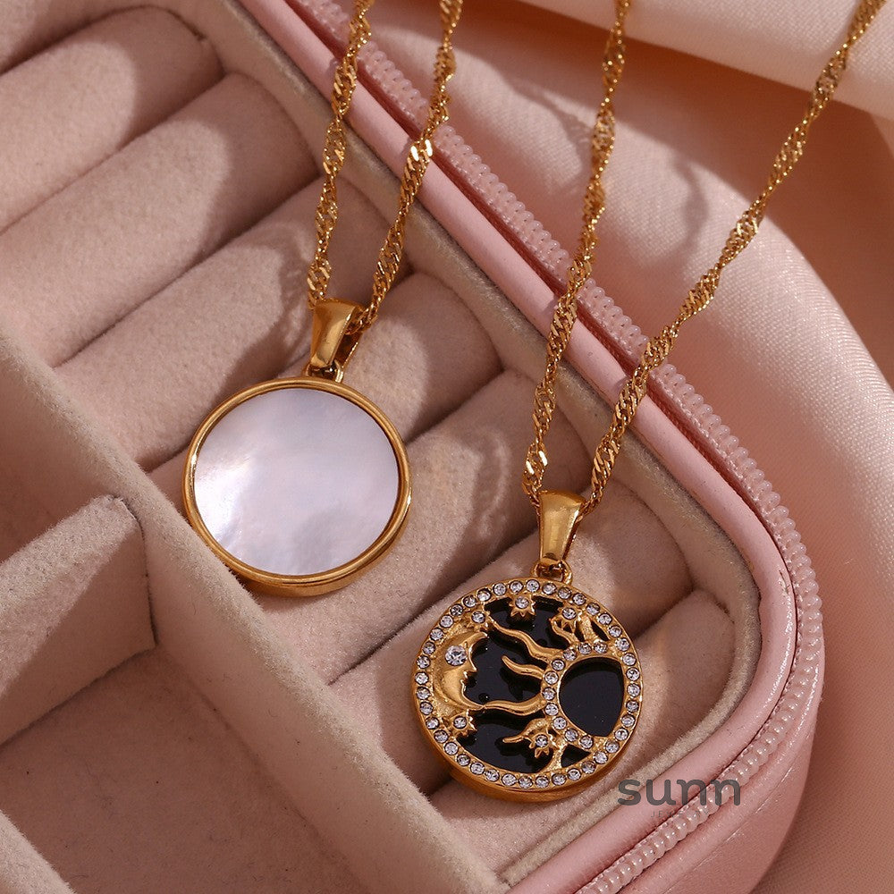 Chantal Layered Celestial Necklace [4W74QHRL]