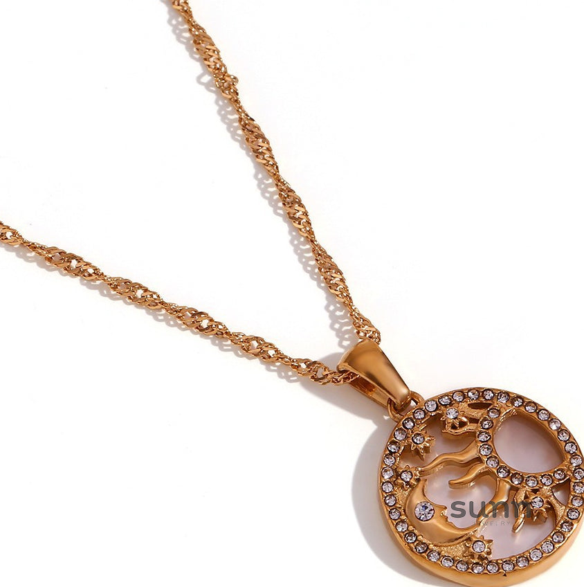 Chantal Layered Celestial Necklace [BFPW6TC4]