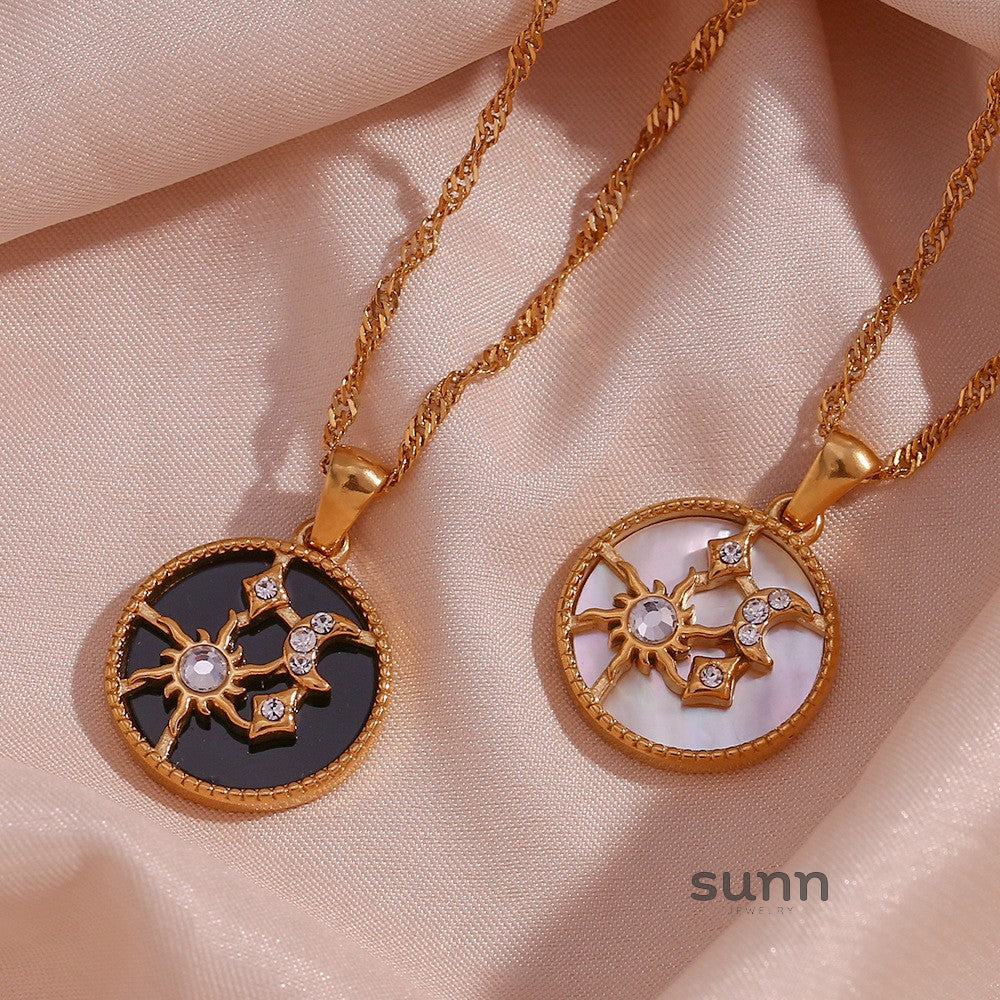 Chantal Layered Celestial Necklace [H2BX1WJO]