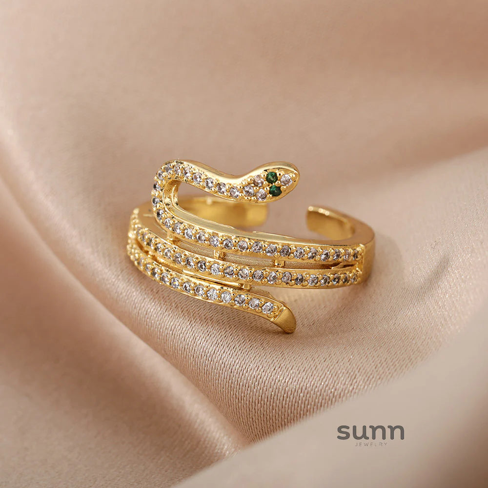 Charlee Adjustable Serpent Rings