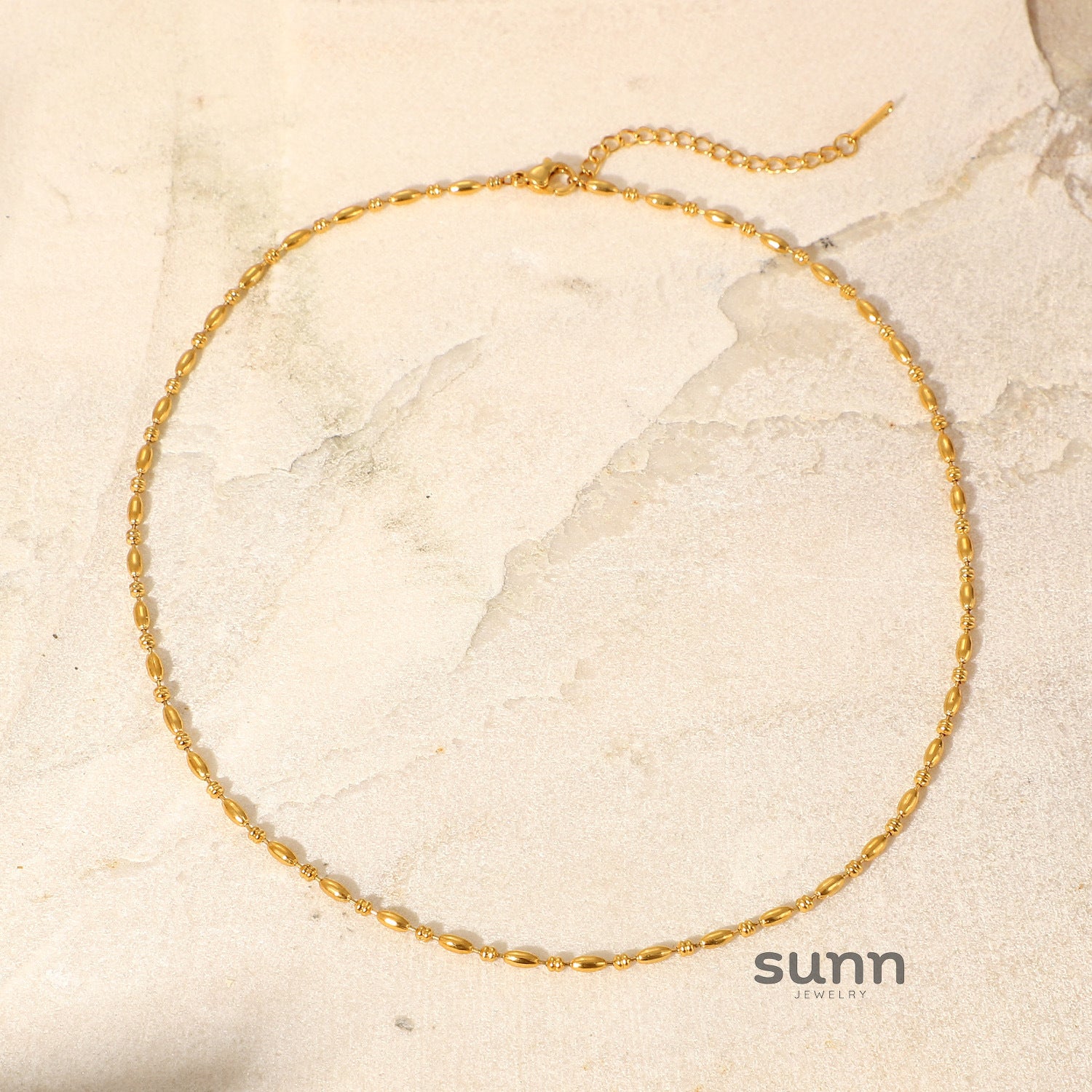 Charleigh Layered Oval Chain Necklace [9F24HX82]