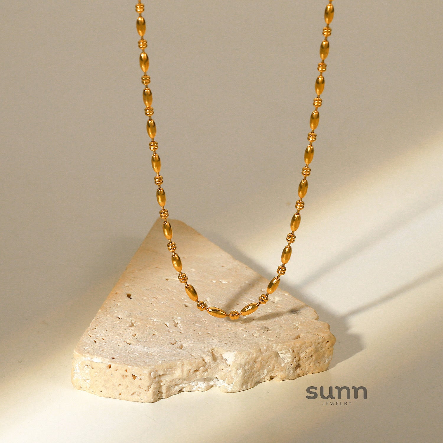 Charleigh Layered Oval Chain Necklace [S27RO7CZ]