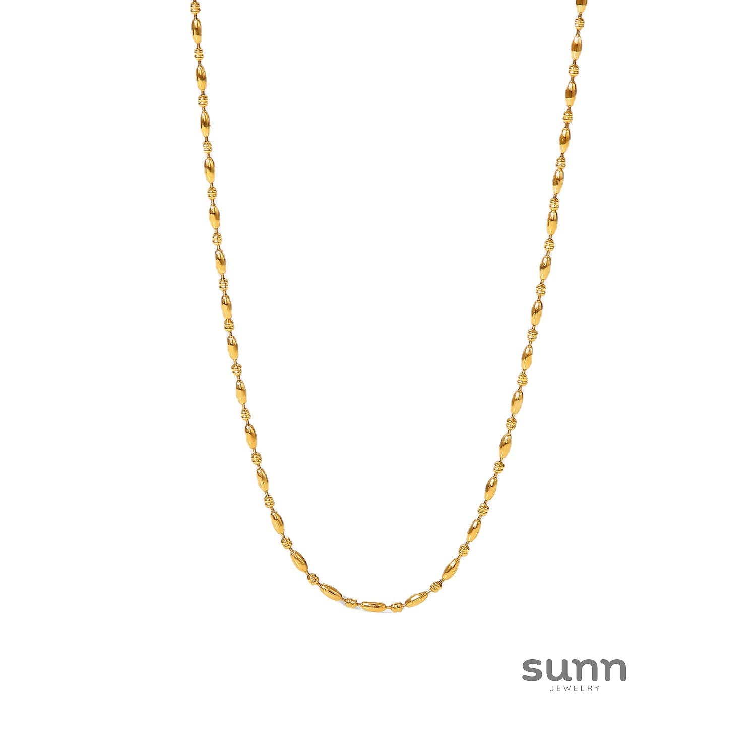 Charleigh Layered Oval Chain Necklace [84QZM3WX]