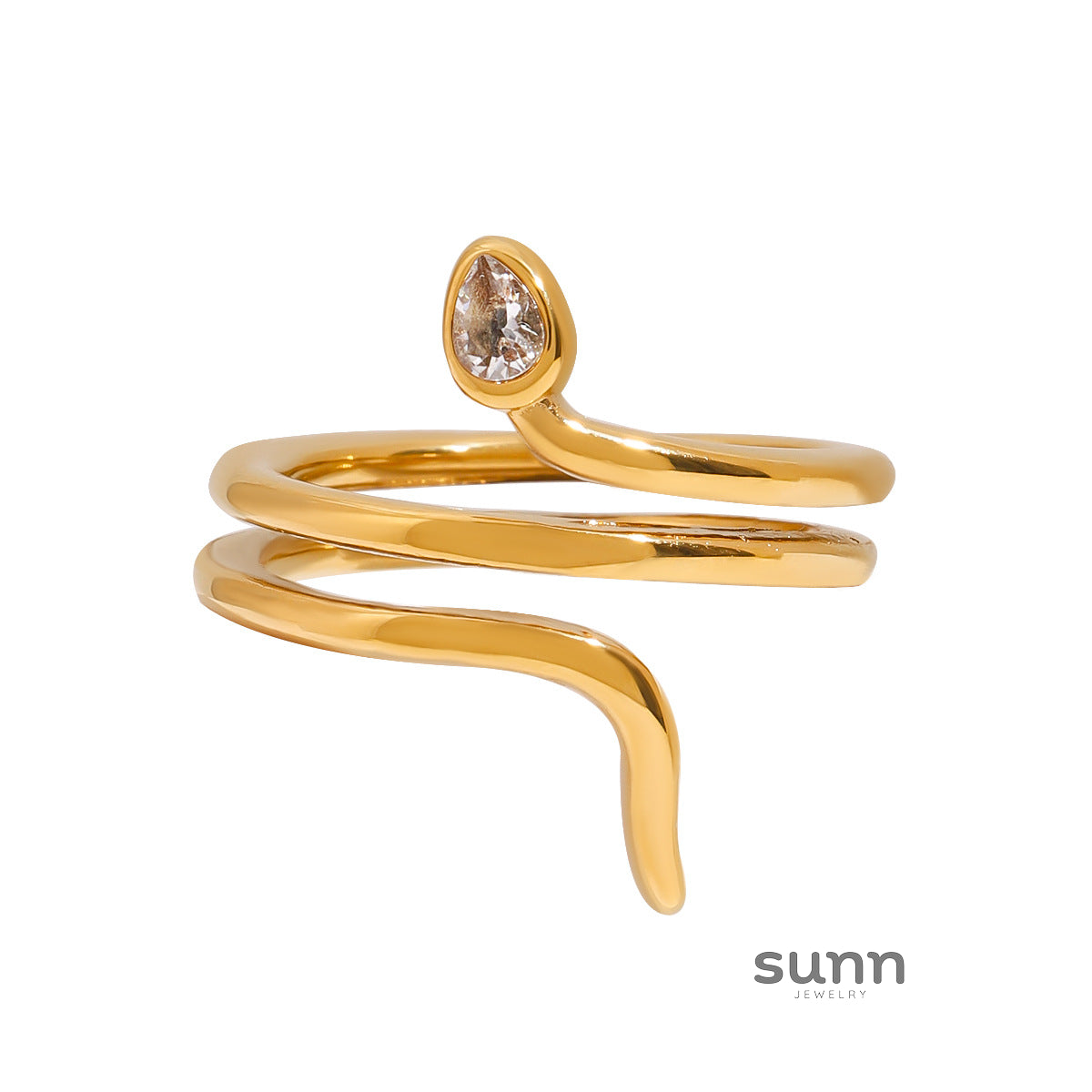 Charlize Serpent Design Ring [W9TJE198]