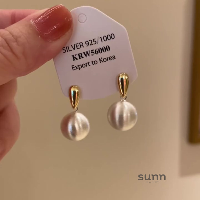 Charly Frosted Ball Earrings [L9777NL1]