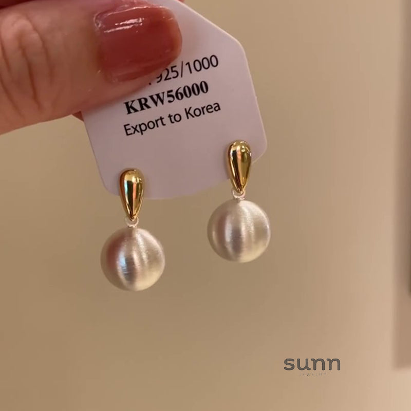Charly Frosted Ball Earrings [N9P261LL]