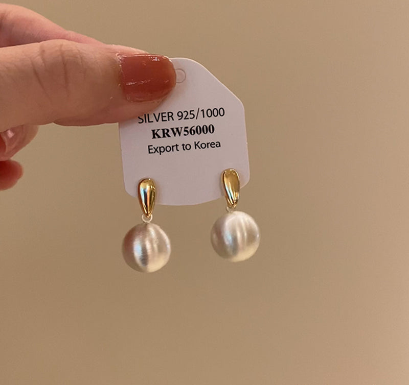 Charly Frosted Ball Earrings [L9777NL1]