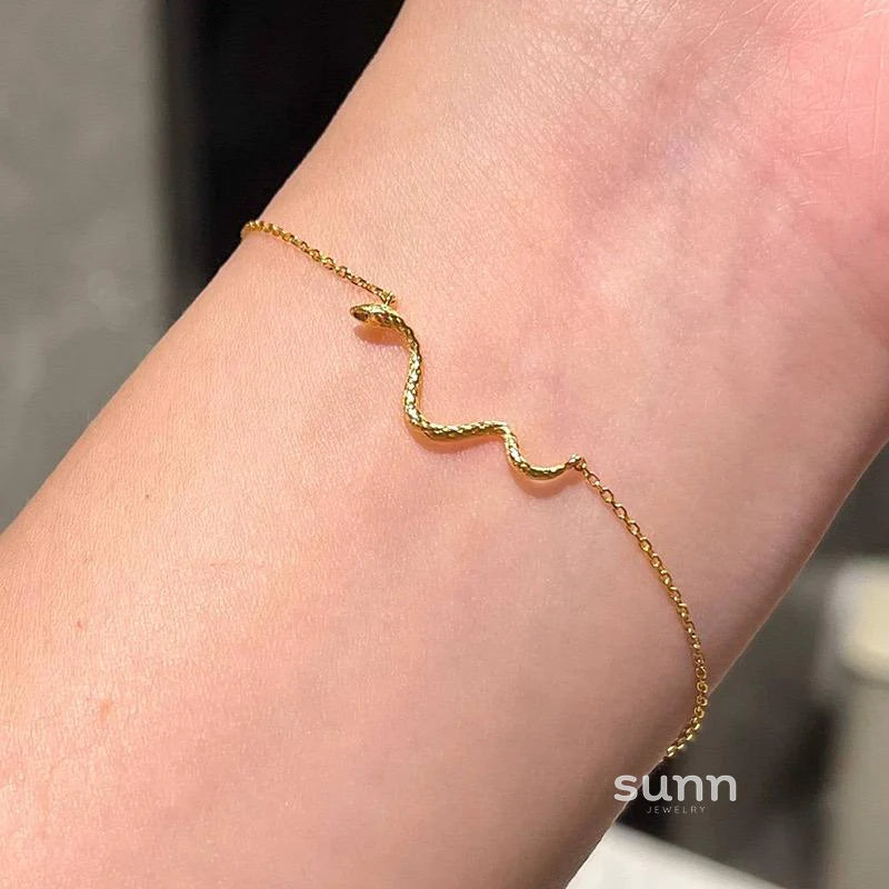 Charolette Delicate Serpent Bracelet