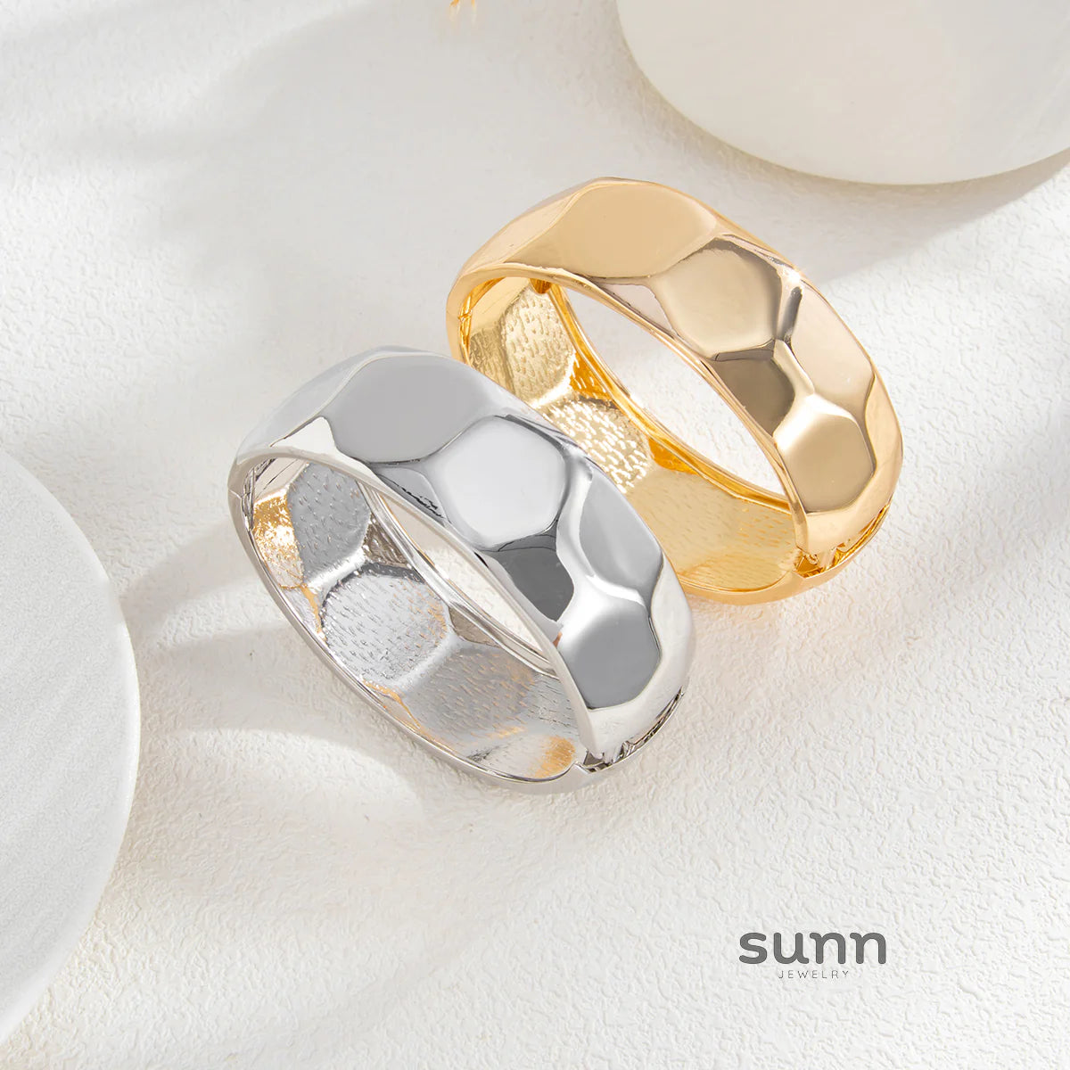 Charolette Faceted Oval Spring Bracelet