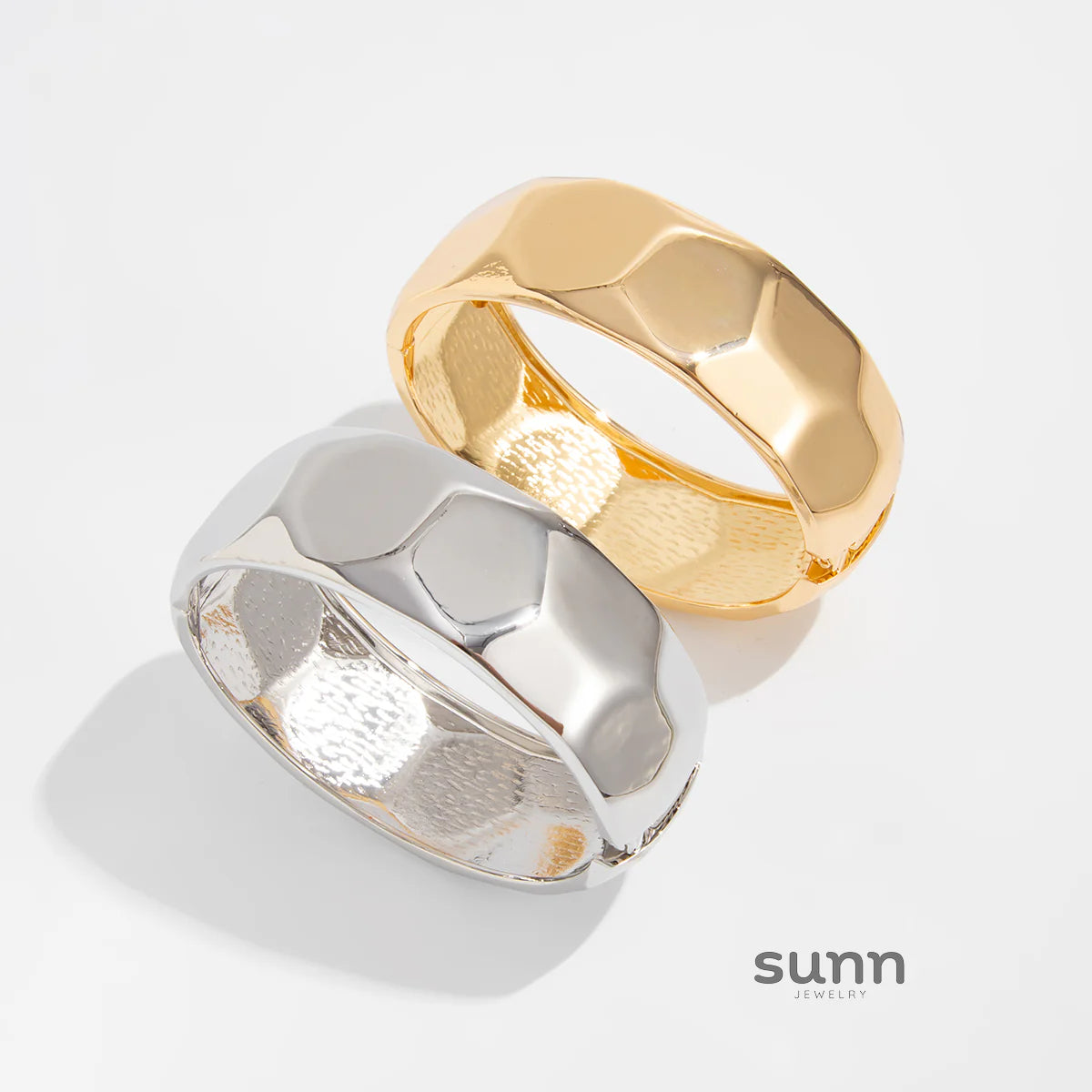 Charolette Faceted Oval Spring Bracelet