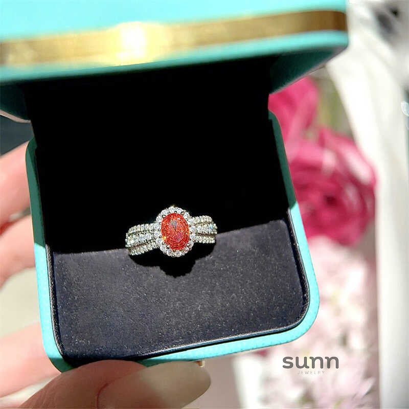 Chasity Orange Oval Ring [QWDR6ALH]