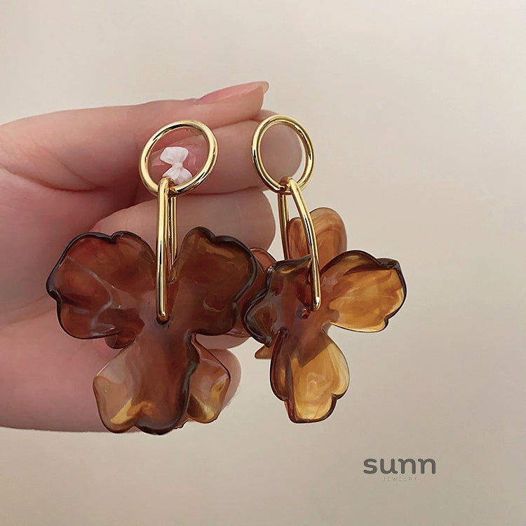 Chasity Resin Bloom Earrings [76AHJ9NZ]