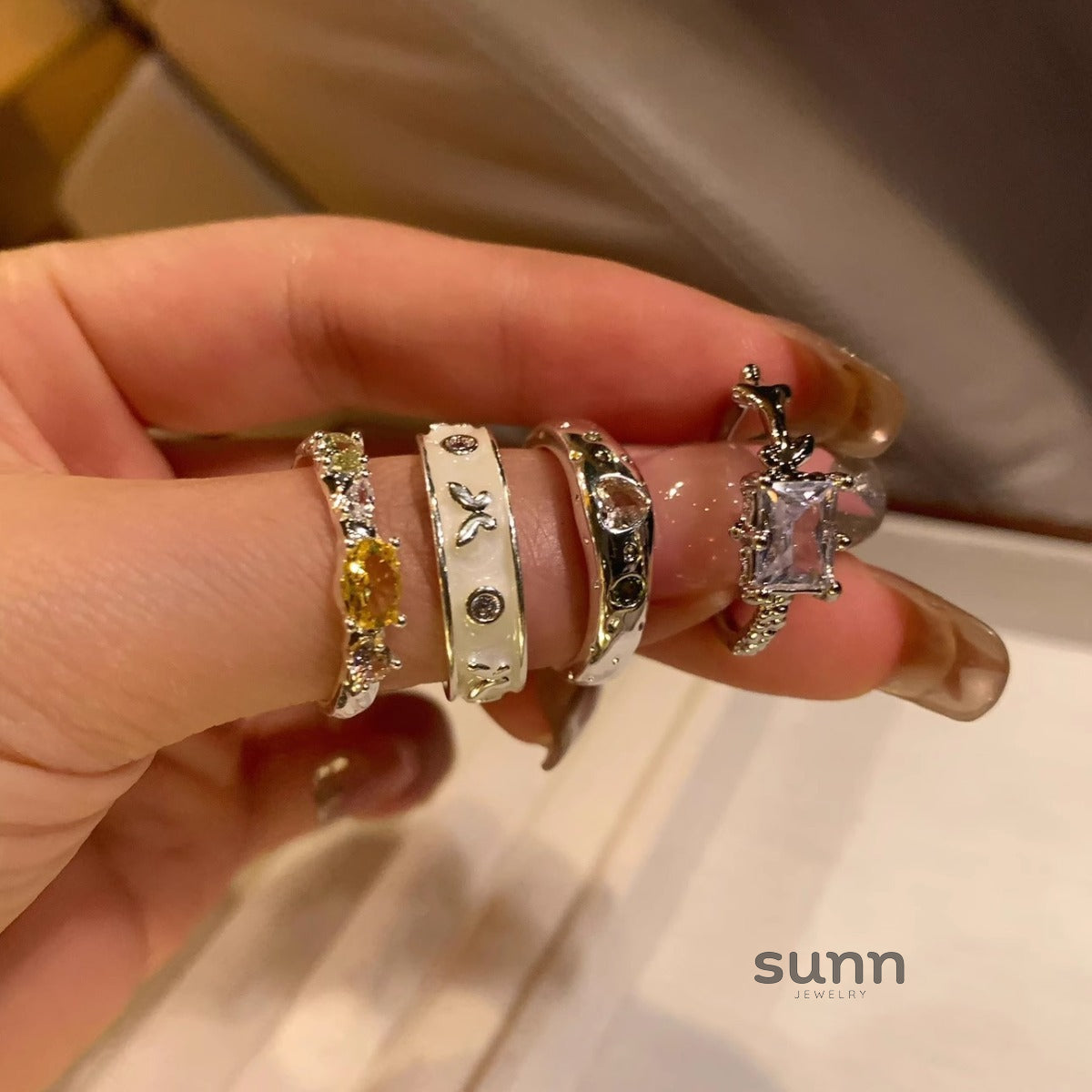 Chava Zircon Stackable Ring [60662JQ1]