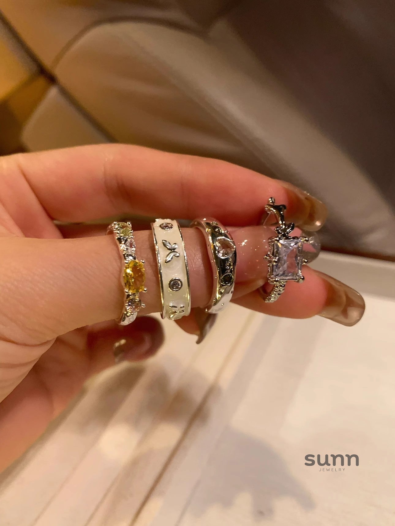 Chava Zircon Stackable Ring [6P8UDWCU]