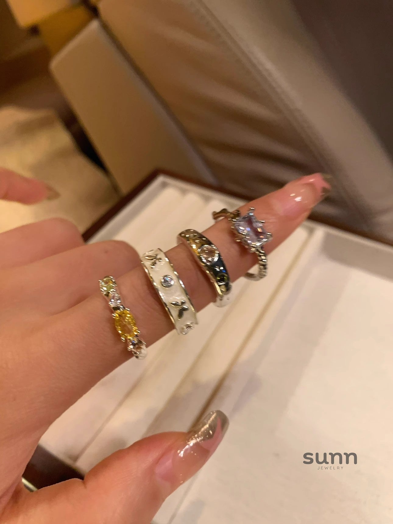Chava Zircon Stackable Ring [AGW1V58J]