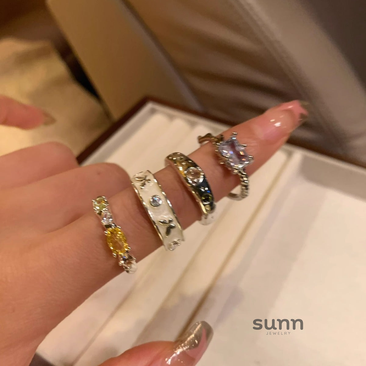 Chava Zircon Stackable Ring [5E8RMARD]