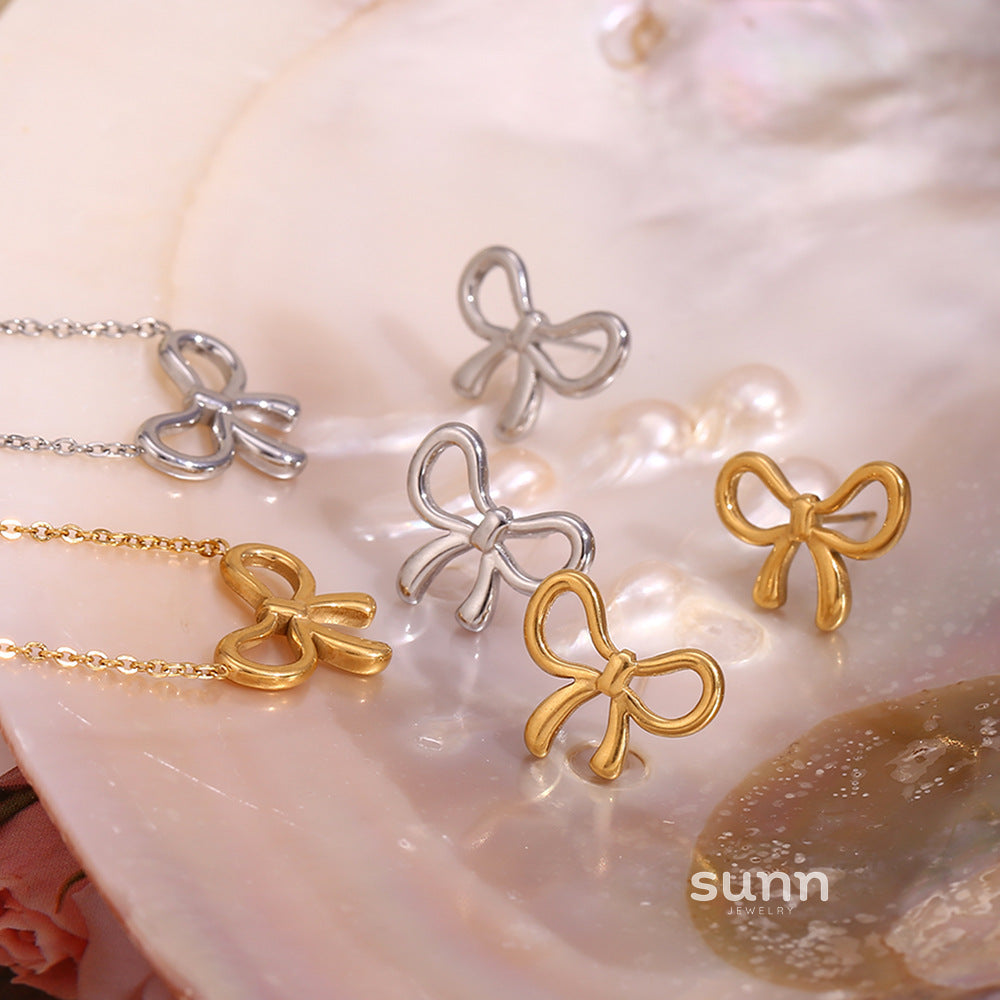 Chavy Sweet Bow Adornment Set [NYW35BLK]