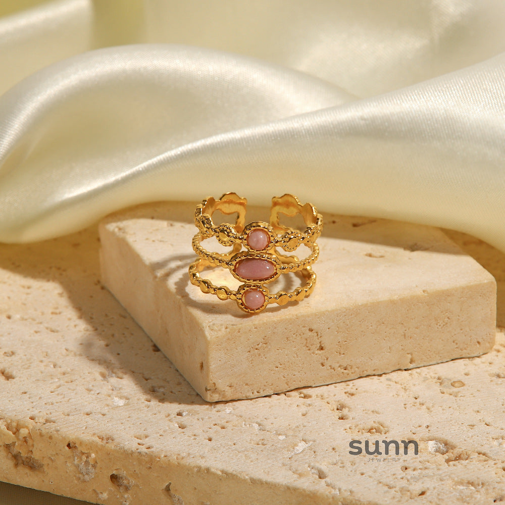 Cherokee Rose Gold Geometric Ring [BUYLR9XI]