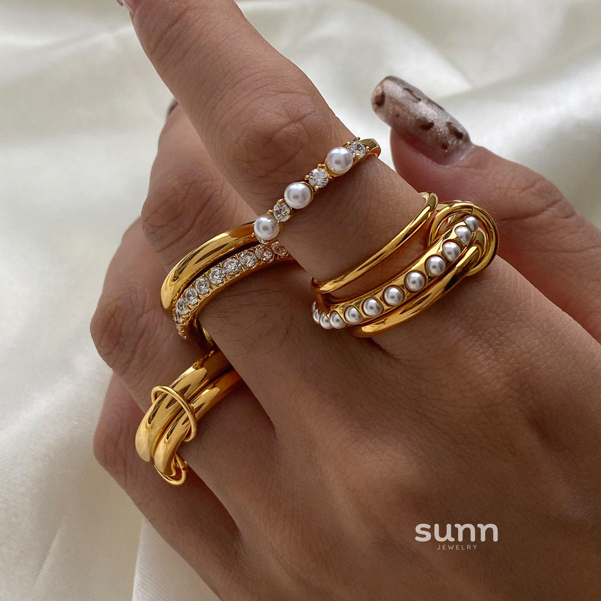 Cherry Stackable Rings Collection [TQC20FGN]