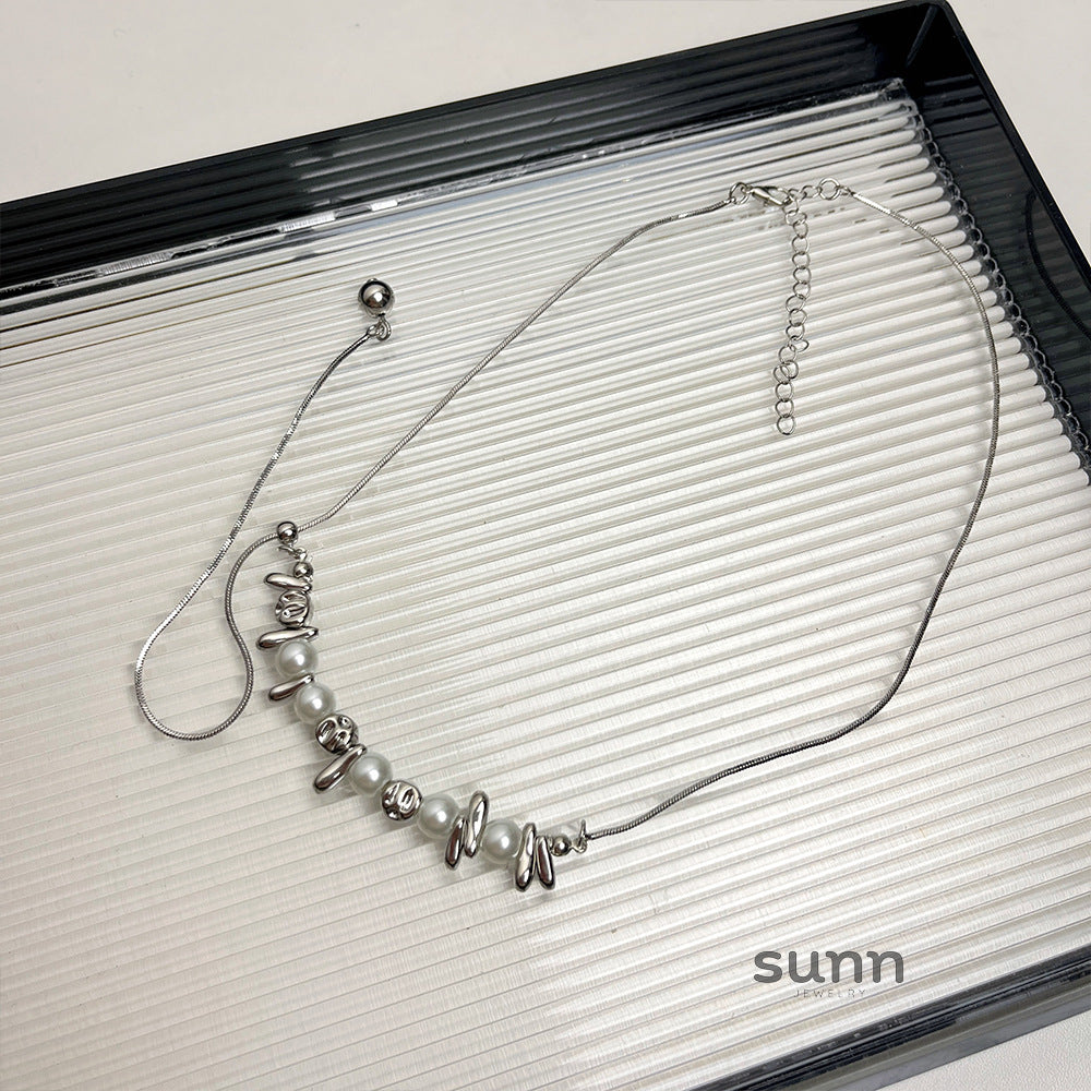 Cheyenne Irregular Pearl Necklace [BK7GHA19]