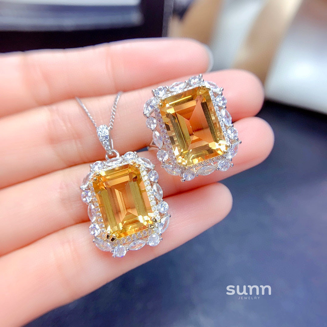 Chizara Golden Citrine Set [HBTI9FB5]