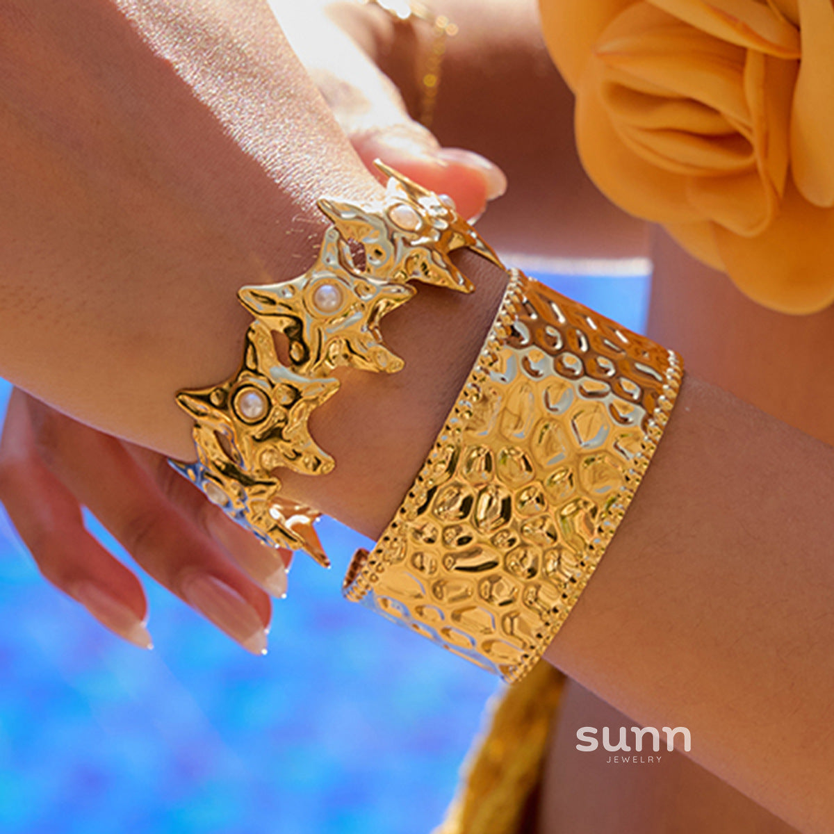 Chizaram Layered Gold Bracelet Set [XMQSHWY6]
