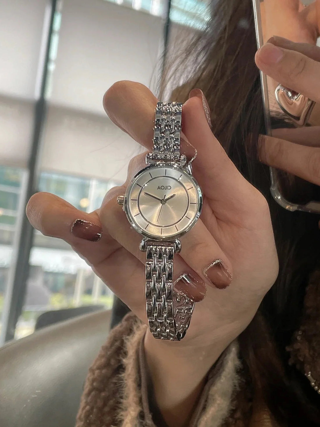 Chizaram Luxe Steel Watch - Silver White